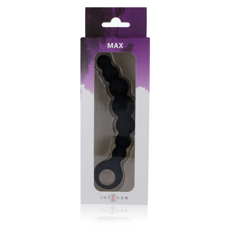Intense Anal Beads Max černé anální kuličky 18,5 cm