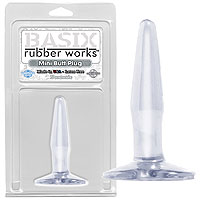 Basix Rubber Works Mini Butt Plug clear