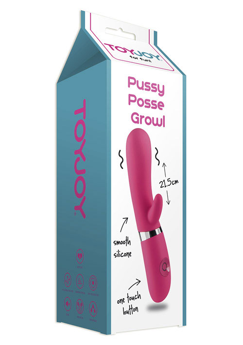 Pussy Posse Growl Vibrator Pink