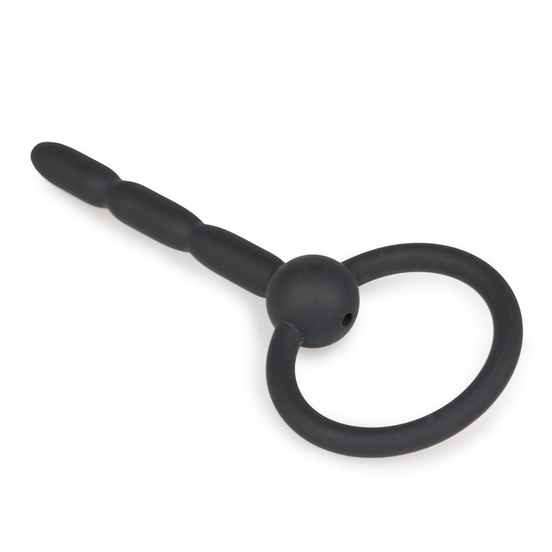 Sinner Gear Ribbed Hollow Silicone Penis Plug - vlnitý dutý silikonový dilatátor