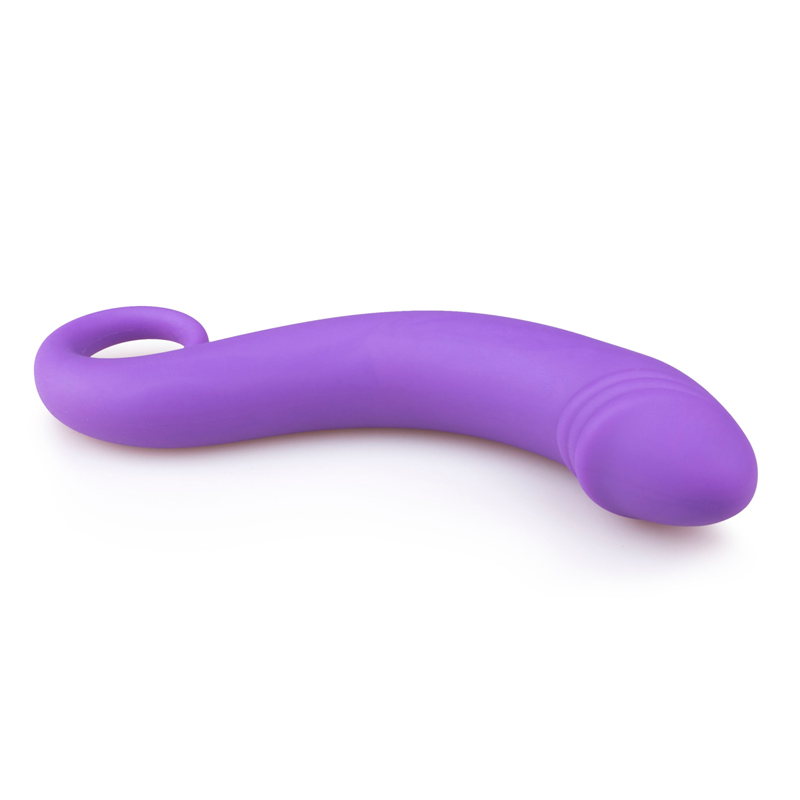 EasyToys Silicone Curved Dong fialový masér prostaty