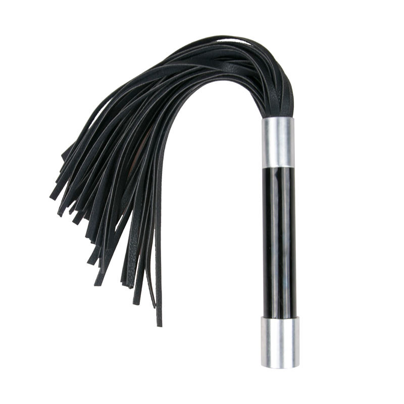 EasyToys Flogger With Metal Grip bič s kovovým úchytem