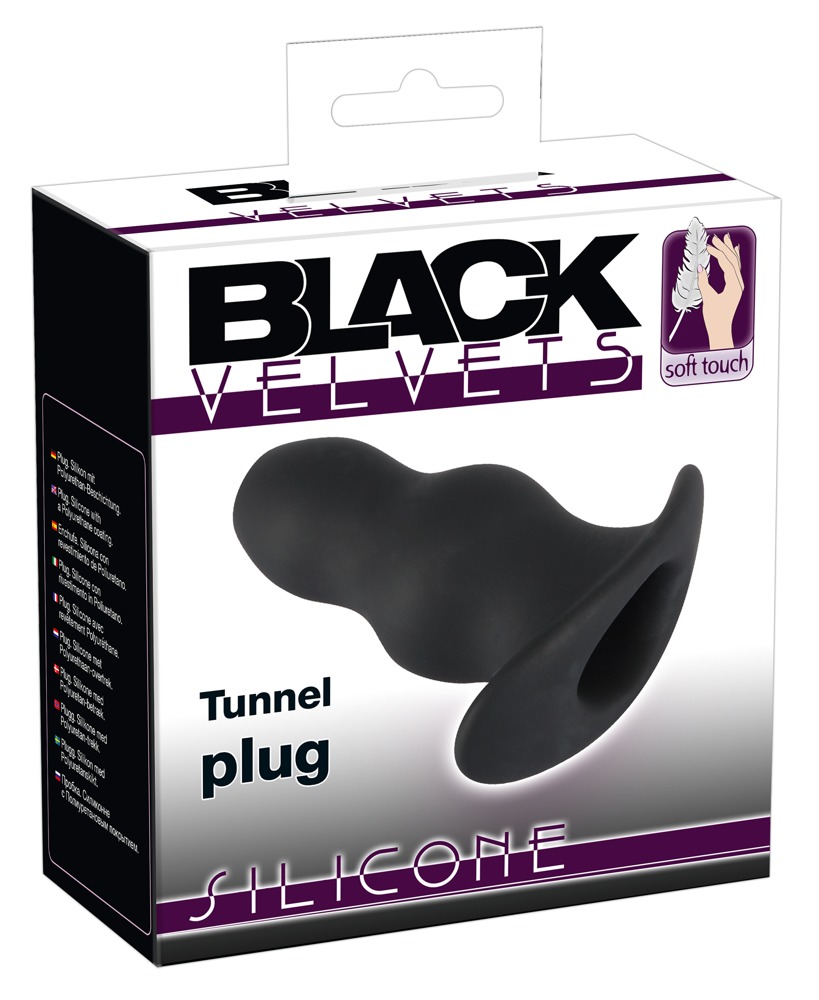 Black Velvets Tunnel Plug silikonový anální tunel