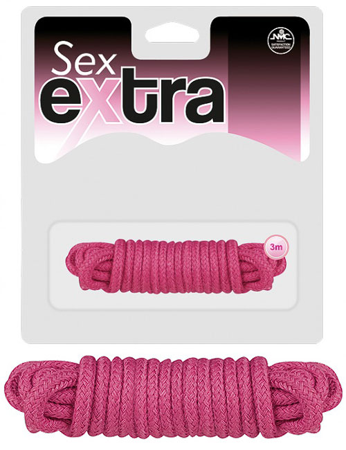 Sex Extra Bondage lano 3 m pastelově růžové