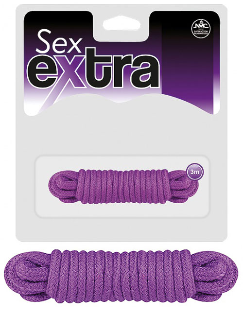 Sex Extra Bondage lano 3 m fialové