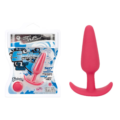 Smiling Butt Plug red