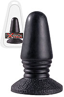 Xtra Buttplug Ribbed End black