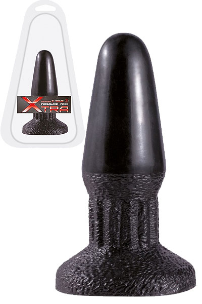 Xtra Buttplug Structured End black