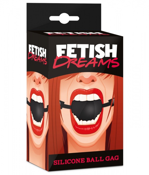 Fetish Dreams Silicone Ball Gag Black