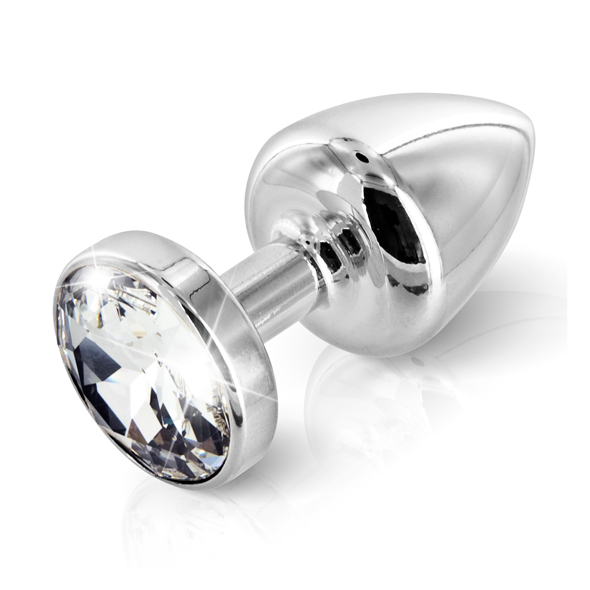 Diogol Anni Butt Plug Round Silver Plated 25mm